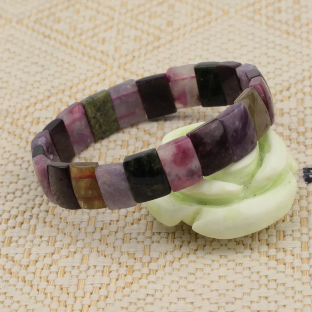 natural tourmaline stone beads bracelet gemstone bangle energy for woman gift wholesale ! | Украшения и аксессуары