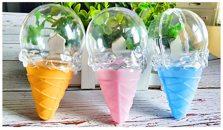 24 шт. коробки для конфет в форме мороженого из крафтовой бумаги|Подарочные сумки