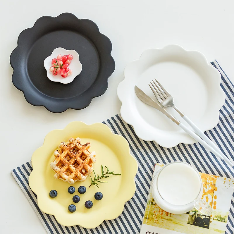 Керамические обеденные тарелки 7 5 дюйма круглые блюда и в японском стиле с