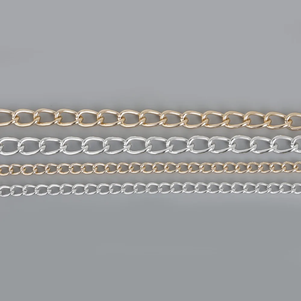 

New Arrivals Aluminum Chain Plated Silver/Light Gold, For fashion Necklaces Bracelet DIY Jewelry Findings & Craft Making