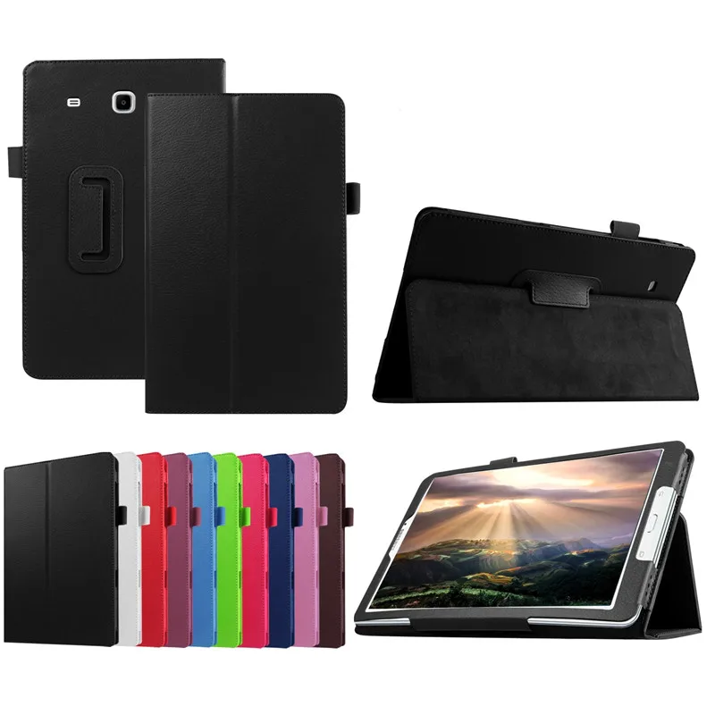 Чехол книжка из искусственной кожи с подставкой личи для Samsung Galaxy Tab A 6 A6 7 0 2016 T280 SM