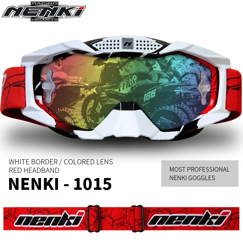 NENKI Motocross Off-Road ATV Dirt Bike MX Downhill DH Goggles Ski Snowboard Glasses Motorcycle Racing Eyewear Replaceable Lens | Автомобили