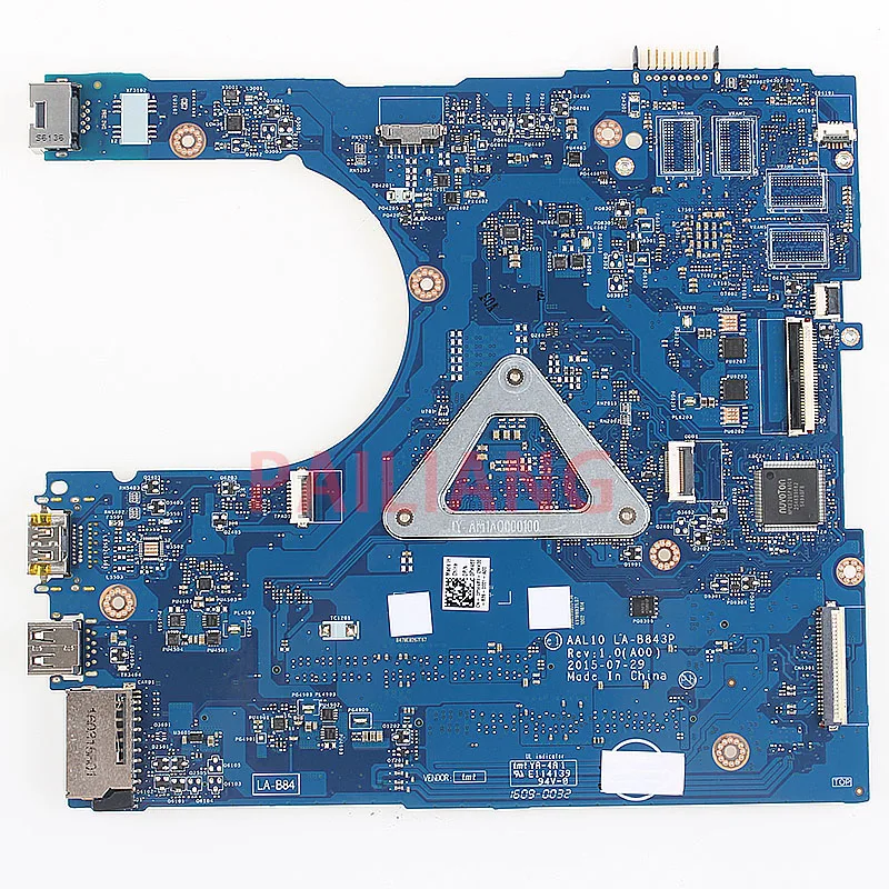 Pailiang ноутбук материнская плата для Dell Inspiron 5458 5558 5758 PC материнская плата I3 GPU AAL10 LA-B843P tesed DDR3