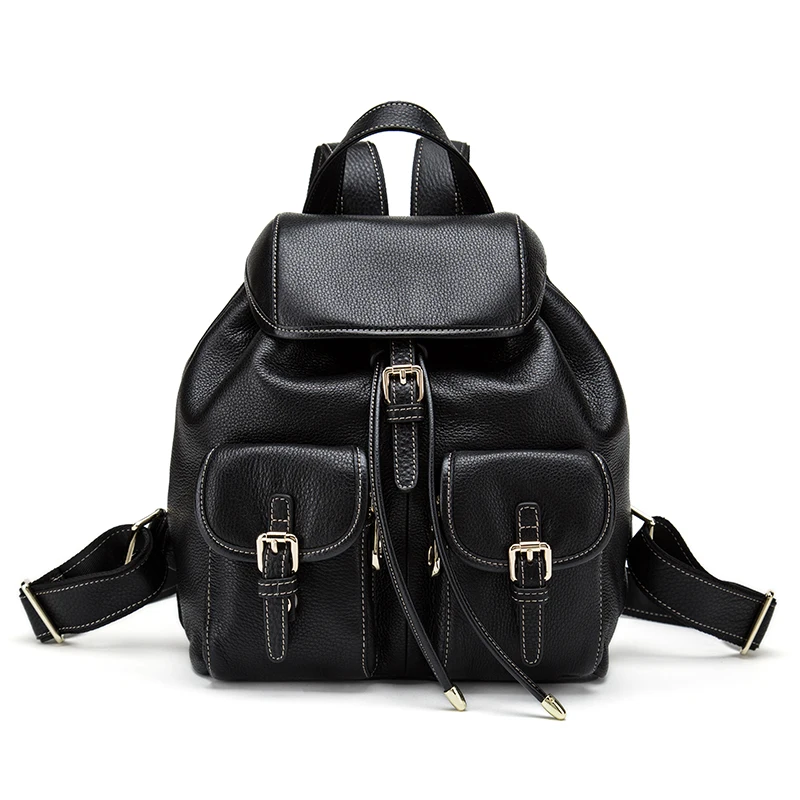 Женский дорожный рюкзак Большой Вместительный из 100% натуральной коровьей кожи