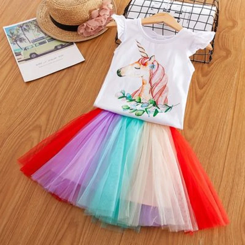 Baby Girls Dress Fancy Lace Princess Tutu Summer Girl Clothes kids Birthday wear Pink Floral Printed Back V 3 5 8 | Детская одежда и