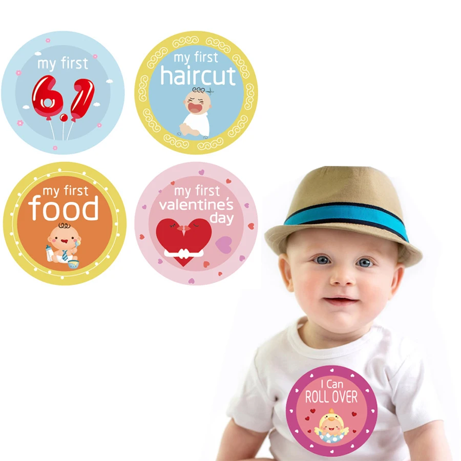 

18pcs/set Baby Souvenirs Card Infant Milestone Memory Monthly Paper Memory Funny Newborn Baby Photography Props Reusable New