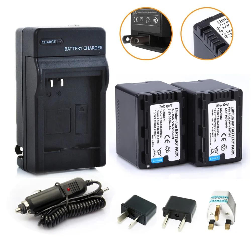 Новый аккумулятор и зарядное устройство для фотоаппарата, 2 шт.