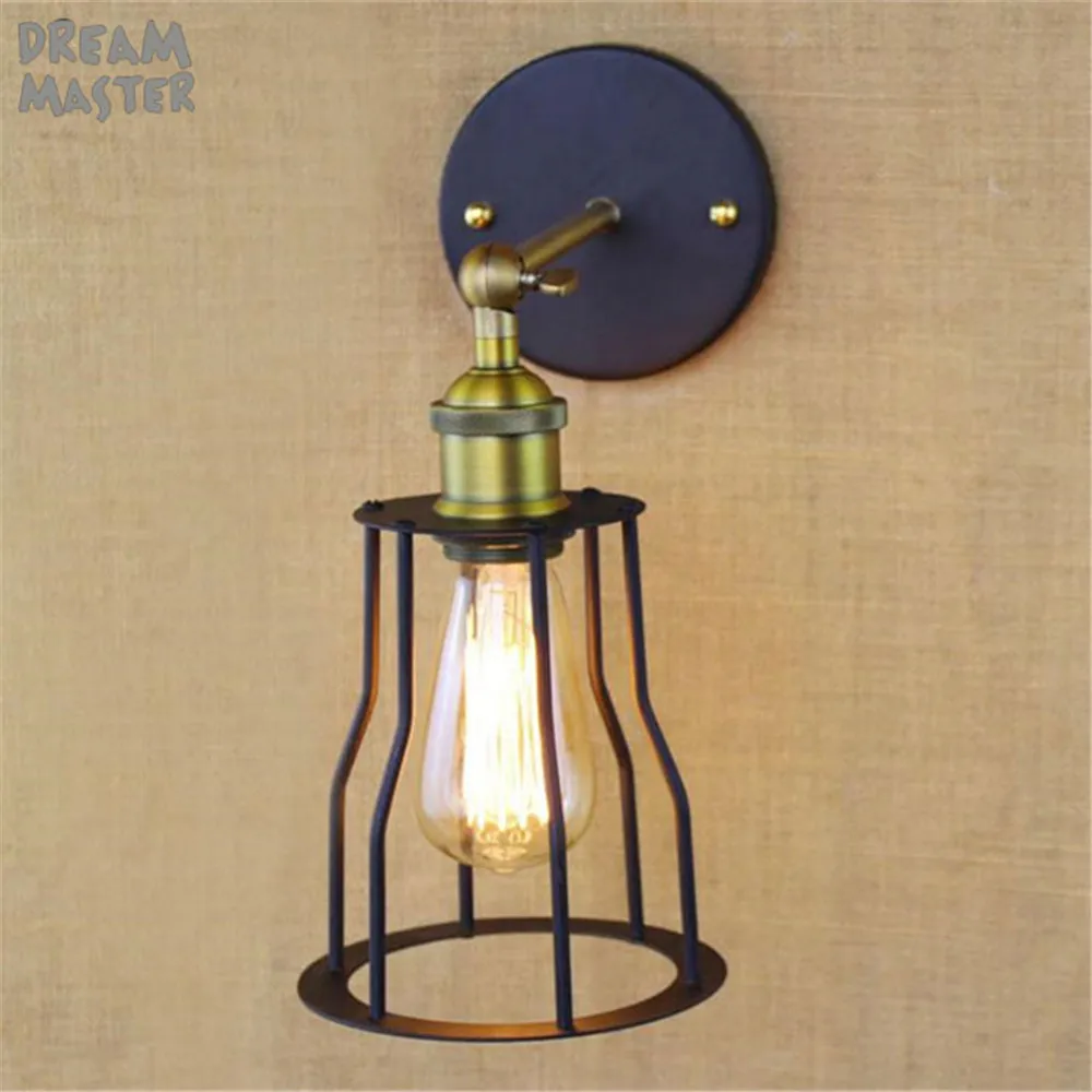 Светильник в стиле ретро индастриал для коридора настенное бра лофт