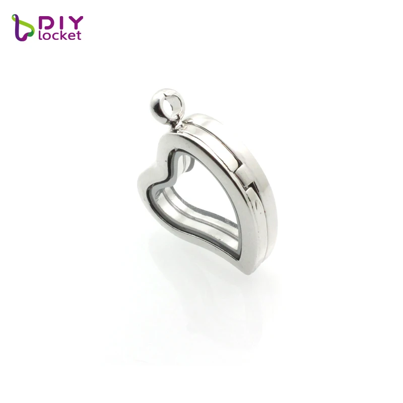 Diylocket 10 шт. регулируемые шармы в виде сердца медальон кулон с половинными