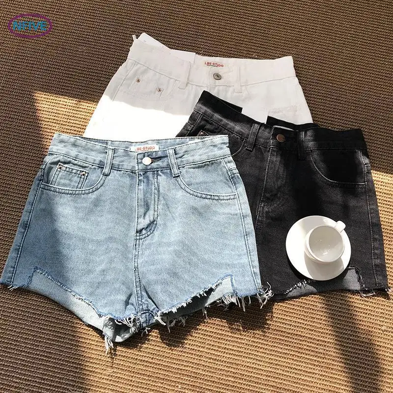 Женские прямые короткие джинсы NFIVE брендовые модные в Корейском стиле с