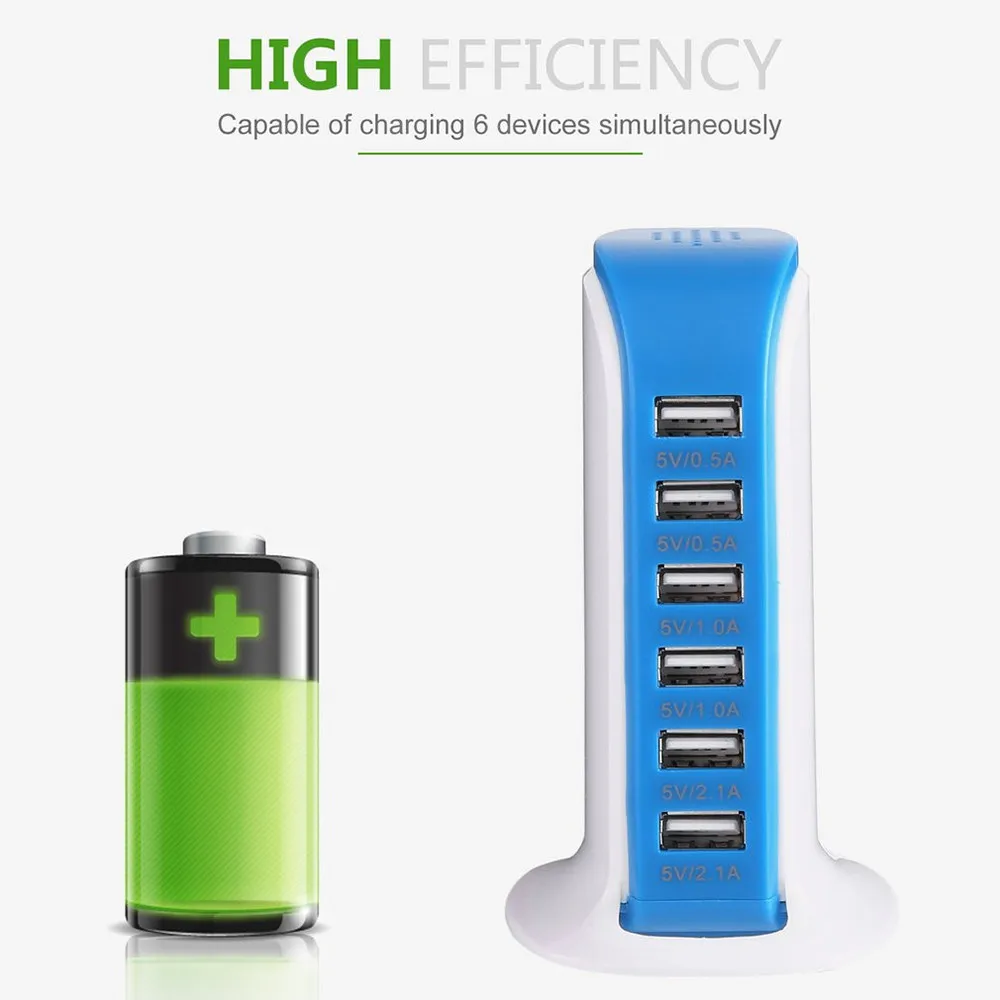 6 USB многопортовый UK вилка быстрое зарядное устройство концентратор для настольного компьютера зарядная станция адаптер питания usb-концентратор с несколькими портами Ugreen type C порт Bilgisayar#20