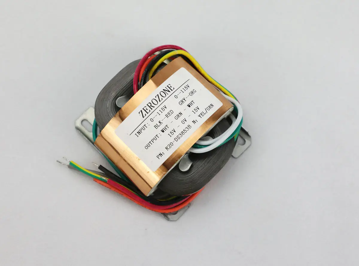 Трансформатор ZEROZONE 30VA из чистой меди R core 2X 6V / 9V /12V /15V/ 18V L9 49 1|Усилители мощности| |