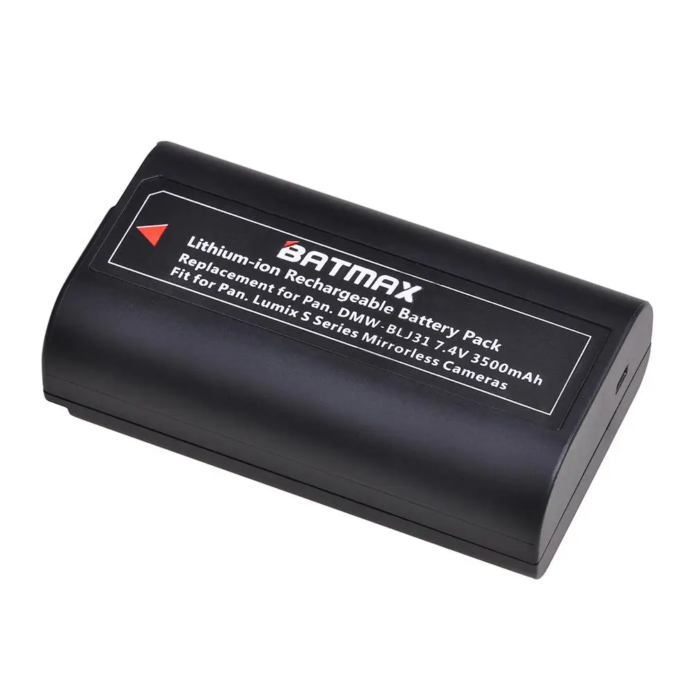 Batmax 1Pc 3500mAh DMW-BLJ31 DMW BLJ31 Rechargeable Li-ion Battery for Panasonic LUMIX S1 S1R S1H Mirrorless Cameras | Электроника