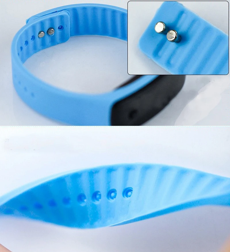 Часы мужские и женские силиконовые повседневные спортивные цифровые с красным