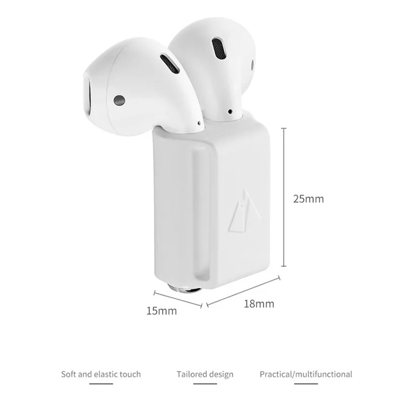 Anti-lost Silicone Holder for AirPods Case Winder Portable Strap Apple Accessories | Электроника