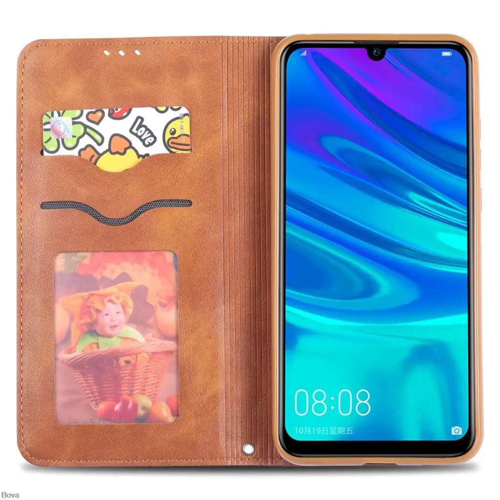 AZNS магнитное притяжение чехол для huawei Y6 /Y6 Prime из искусственной кожи чехол в стиле ретро чехол для huawei Y6 Prime
