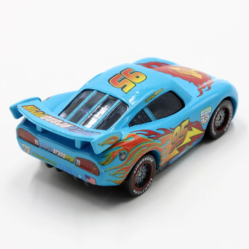 Disney Pixar Машинки Синий поршневые Кубка Lightning McQueen Diecast металлические милый