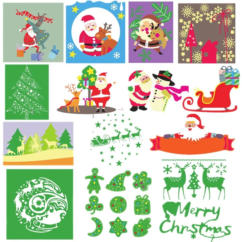 Новинка Рождественский Санта Клаус олень блесна кедр металлические резные