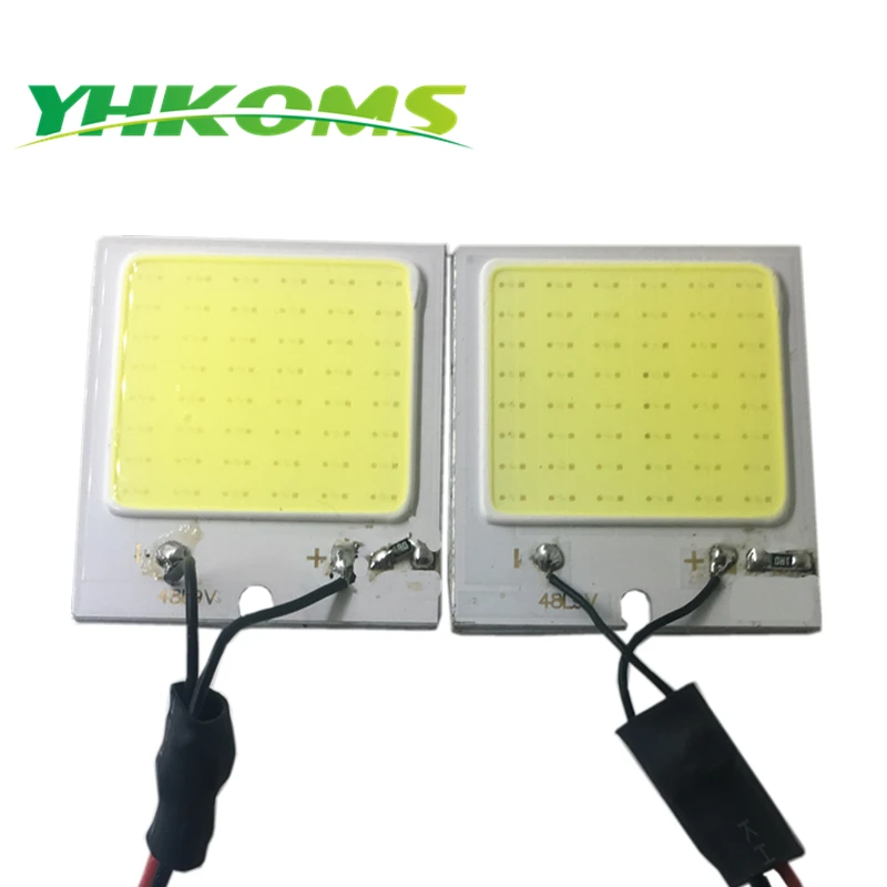 YHKOMS Ba9s гирлянда T10 Светодиодная купольная лампа 48SMD COB панель светильник чтения