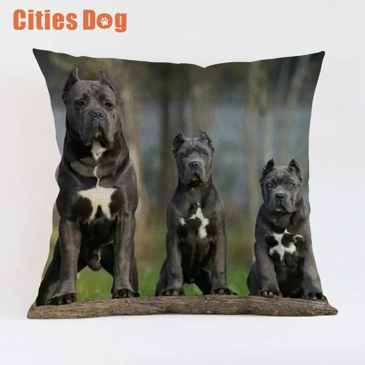 Рождественские украшения для домашние подушки Чехлы для подушек Cane Corso собака наволочка dakimakura almofada животных диван almofadas cojine - Цвет: DWG0005