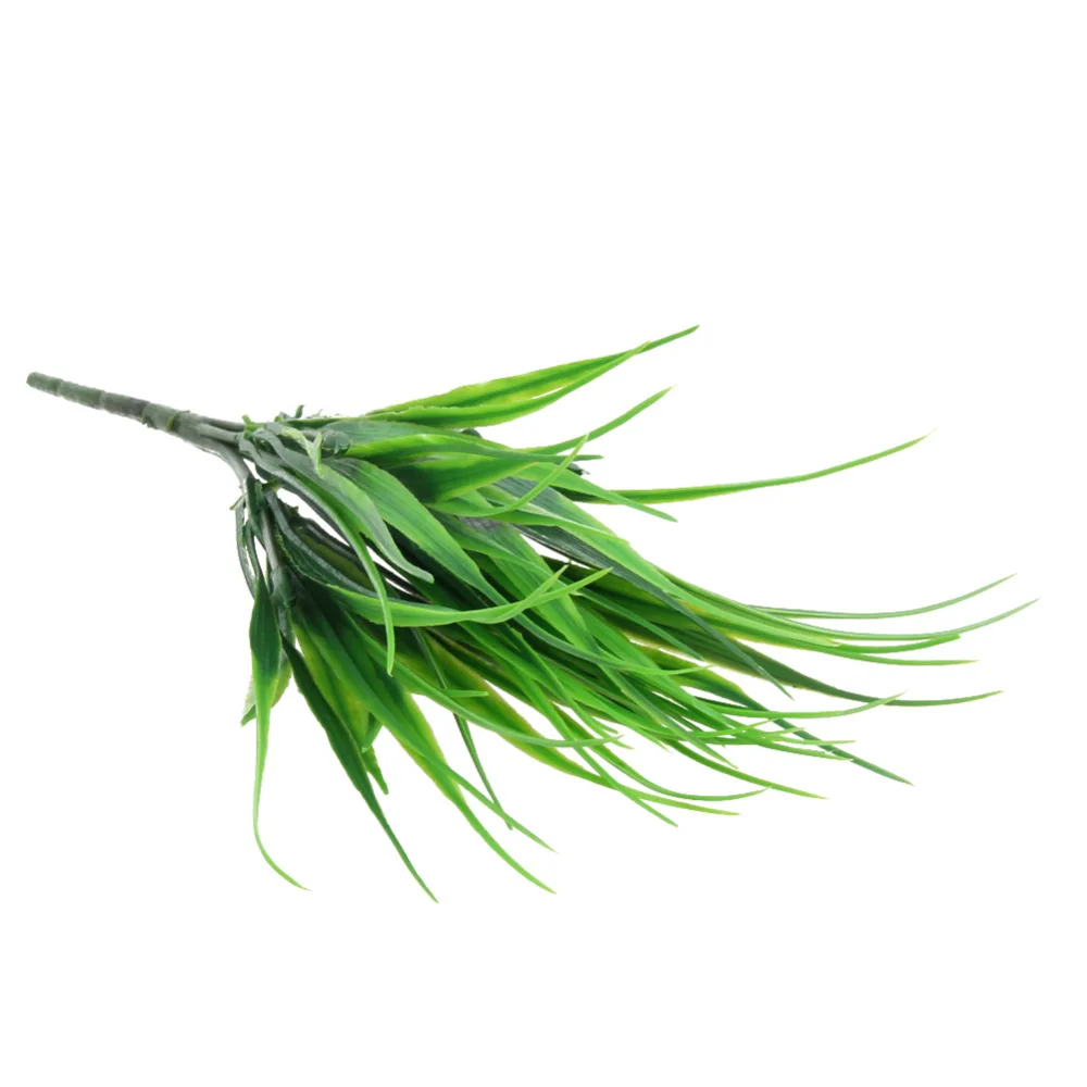 Искусственные зеленые растения 10 шт./лот 7 вилок искусственная пластиковая