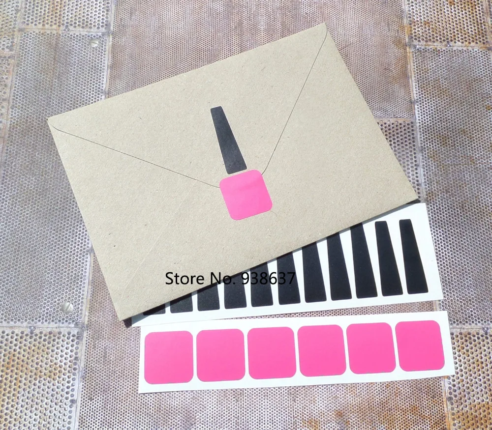 30 шт наклейки для ногтей лак спа день рождения приглашение уплотнение съемные