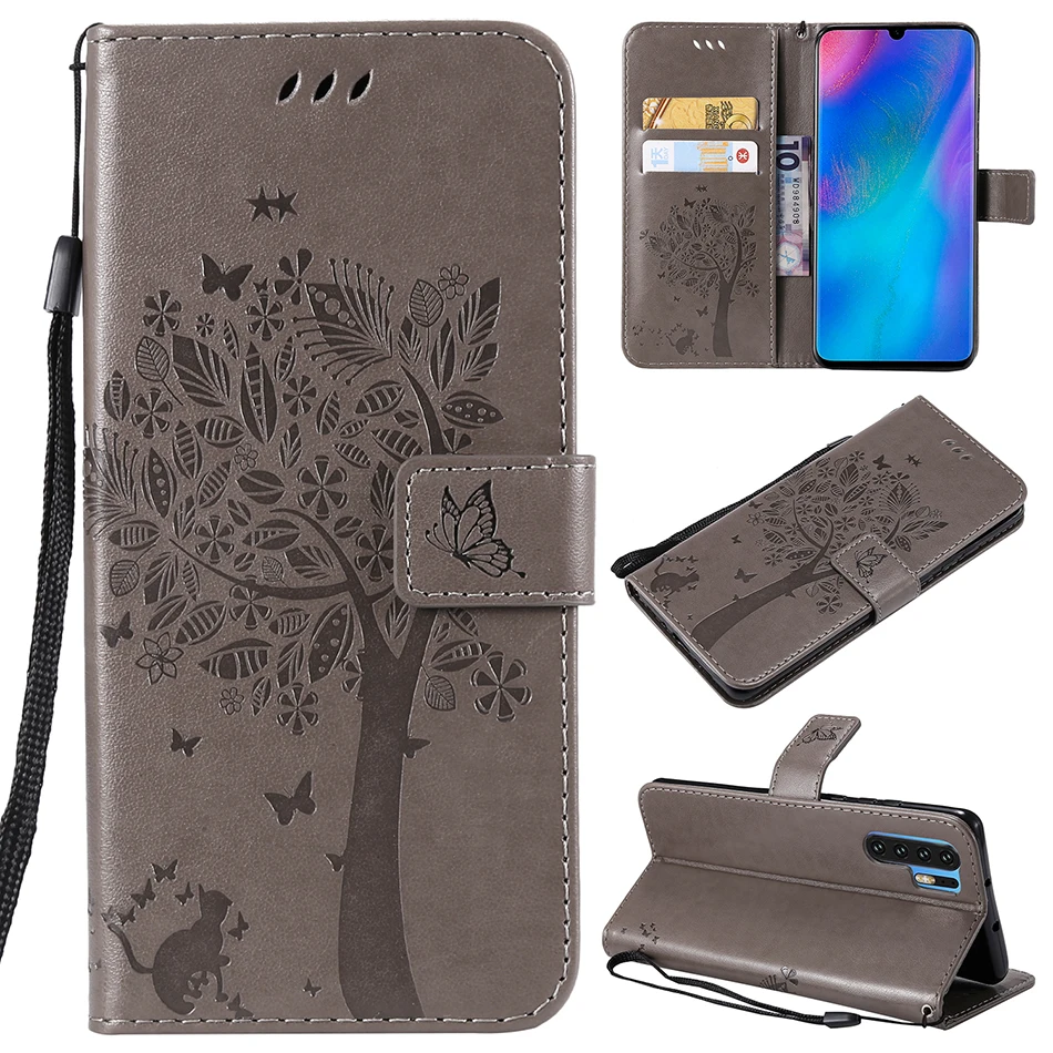 Кожаный чехол кошелек с отделением для карт Huawei P30 Pro P20 Lite P10 Plus P8 P9 mini Y5 2017 Y6 Prime 2018