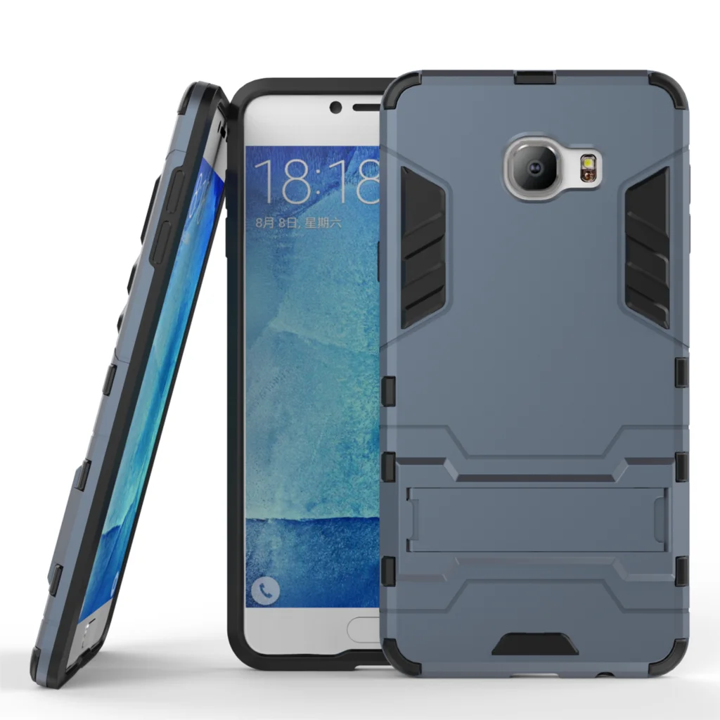 For Samsung Galaxy C5 C7 C9 Pro 2016 C5000 C7000 Case Luxury Iron Man Hybrid Cover Soft Shockproof Mobile Phone Protective Shell |