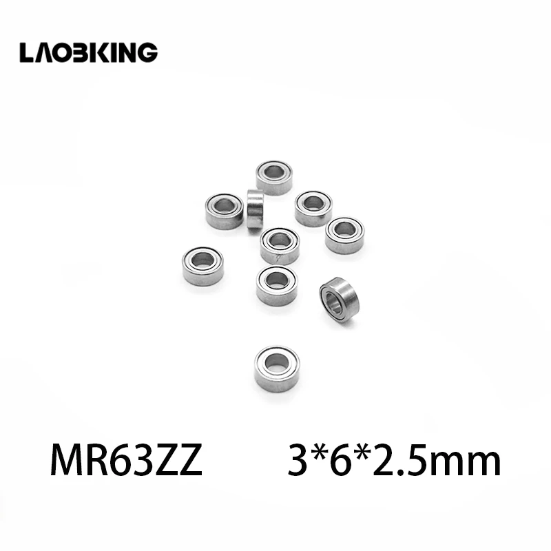 Миниатюрный шариковый подшипник MR63 Z MR63ZZ модель для вертолета автомобиля 3x6x2 5 мм