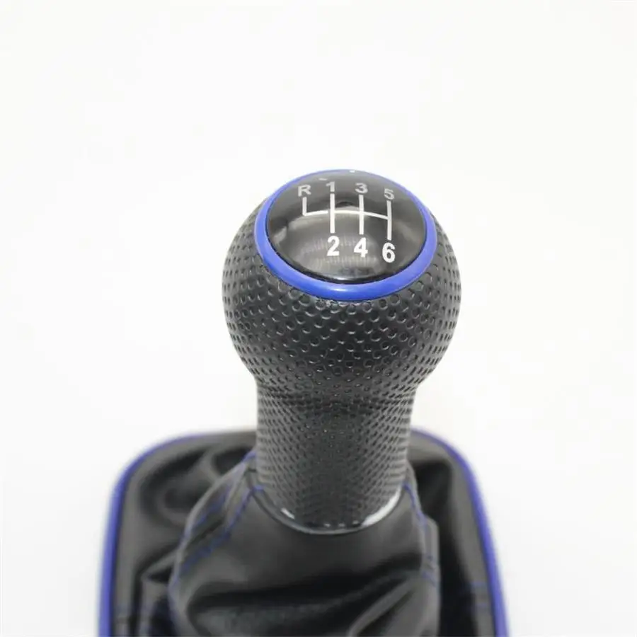 6 speed Для Volkswagen VW Golf 4 IV MK4 R32 Bora Jetta 1998-2004 5/6 скоростей, синяя ручка переключения передач, рычаг переключения передач 23 мм, отверстие для вставки - Название цвета: 6 speed