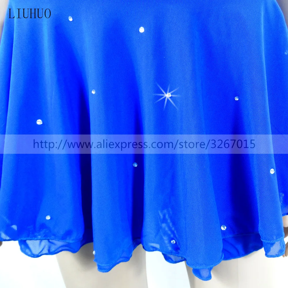 Платье для фигурного катания женское платье на коньках без рукавов с круглым