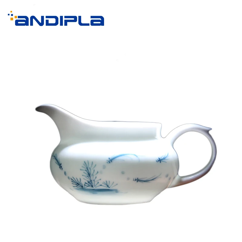 Фарфоровая ручка с рисунком в китайском стиле ча Хай 160 мл|Кружки| |