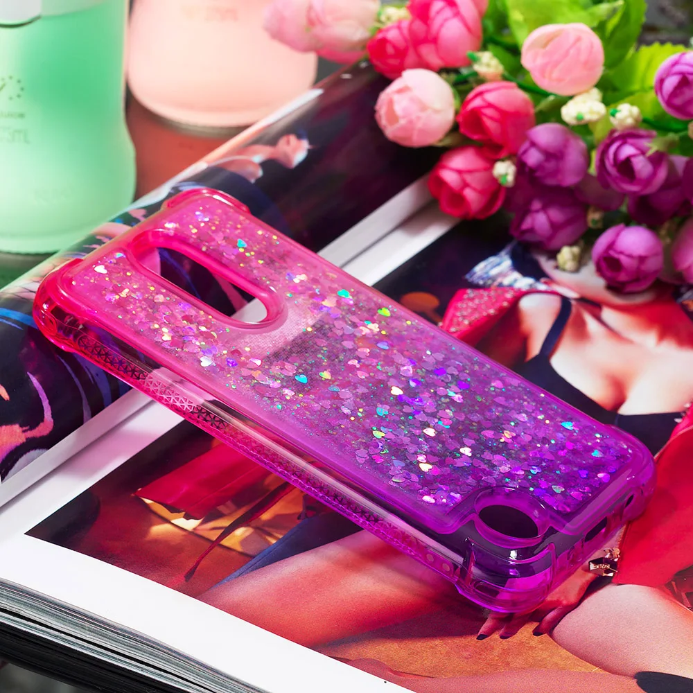 Блестящий Жидкий чехол для LG Fortune 2 Zone 4 Risio 3 телефона Aristo Plus K8 2018 Силиконовый ТПУ