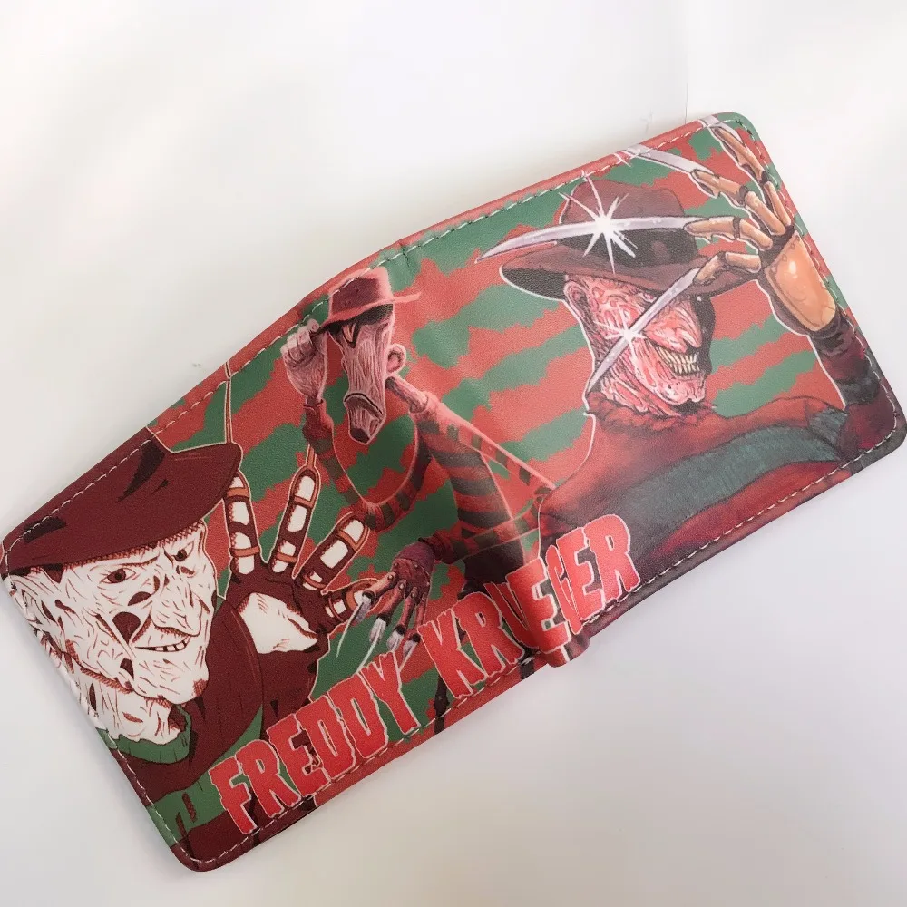 2018 кошмар на Elm Street Freddy Krueger логотип кошельки мульти кожаный кошелек W1242Y|Мужские