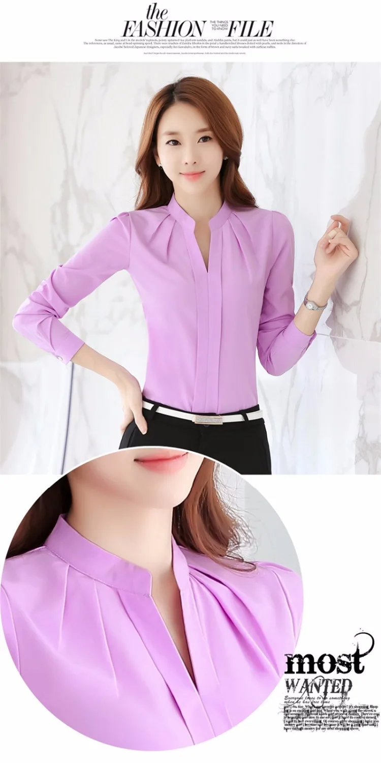 Женская шифоновая офисная блузка элегантные модные офисные рубашки женские топы