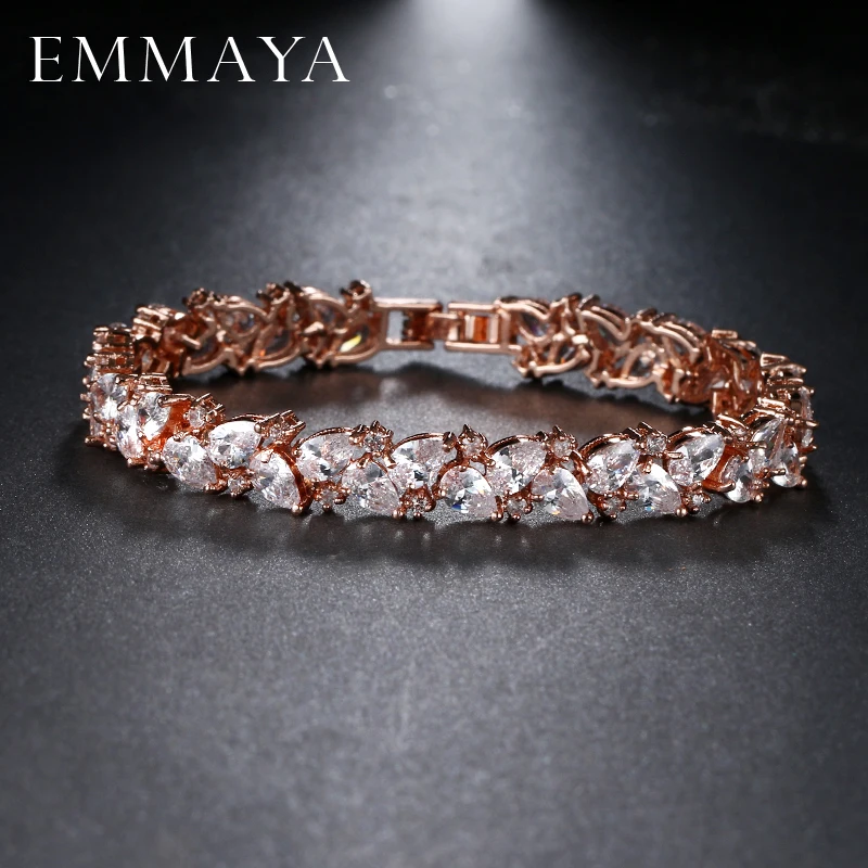 Новинка 2017 модные уникальные ювелирные изделия EMMAYA цвета розового золота ААА +