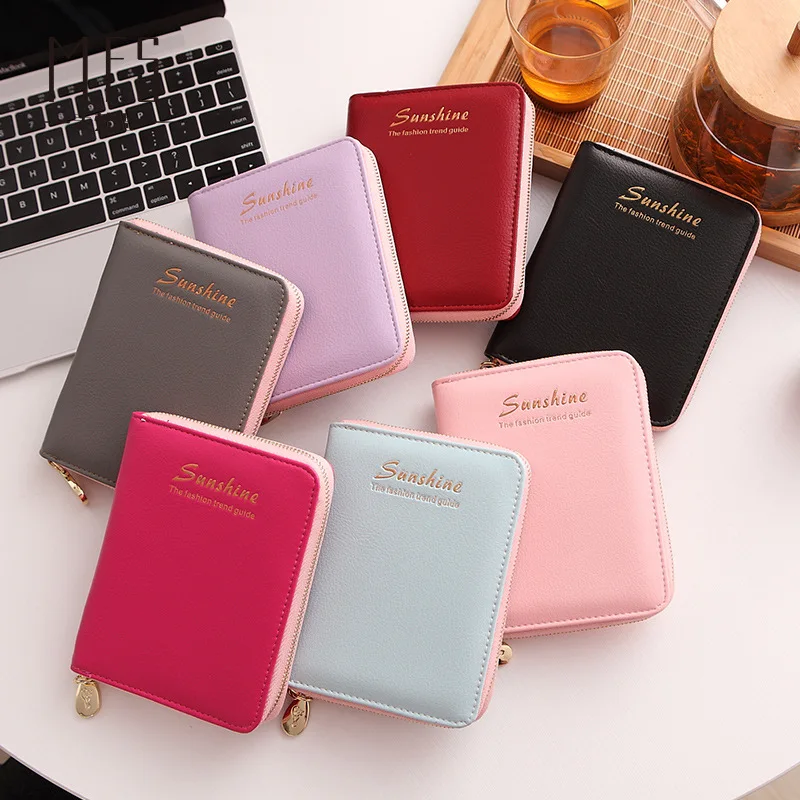 Женские синтетические ПУ кожаные твердые кредитные карты ID короткие держатели