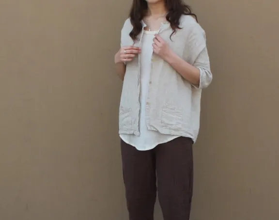 Футболка женская 100% хлопок свободный большого размера|joker shirt women|cotton linenwomen designer |