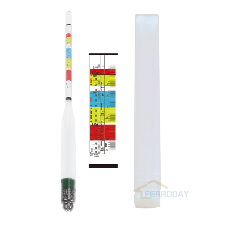 Новое поступление! 3 весы гидрометр домашнего пивоварения пива вина сидра