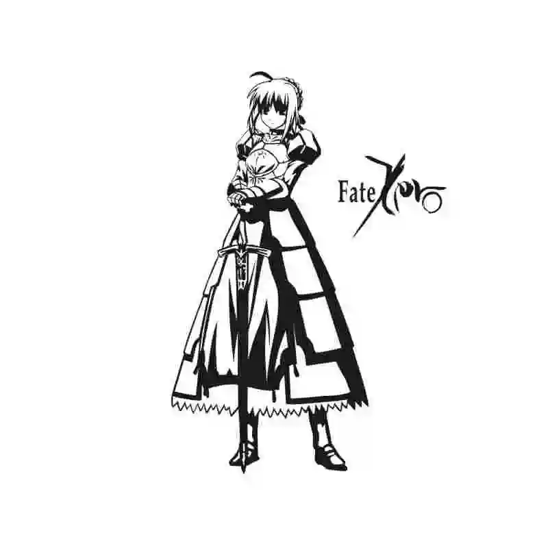 Настенная Наклейка Saber Fate/stay Night FGO Виниловая наклейка на стену s декоративное
