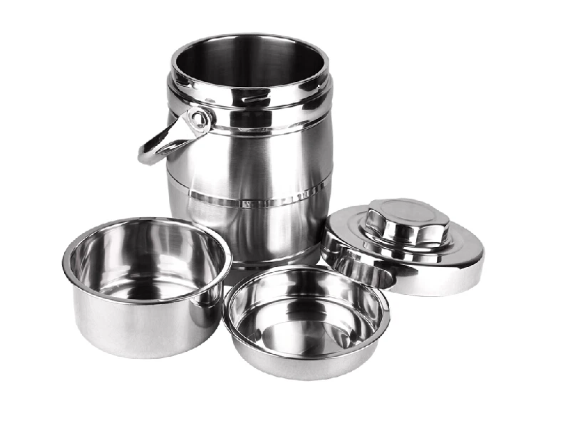 Бесплатная доставка Ланчбокс из нержавеющей стали изолированный 3 х слойный