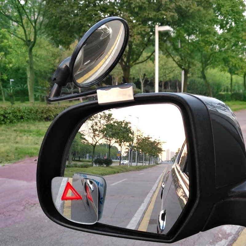 ohanee 2pcsset car blind spot mirror auto side convex mirrors wide angle round car vehicle rear view miroir free global shipping
