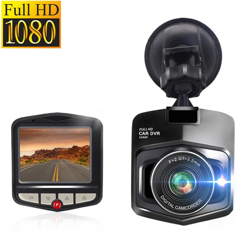 Черный Мини Автомобильная dvr камера Dashcam Full HD 1080P Автомобильный видео регистратор рекордер g-сенсор ночное видение тире камера циклическая запись - Название цвета: Черный