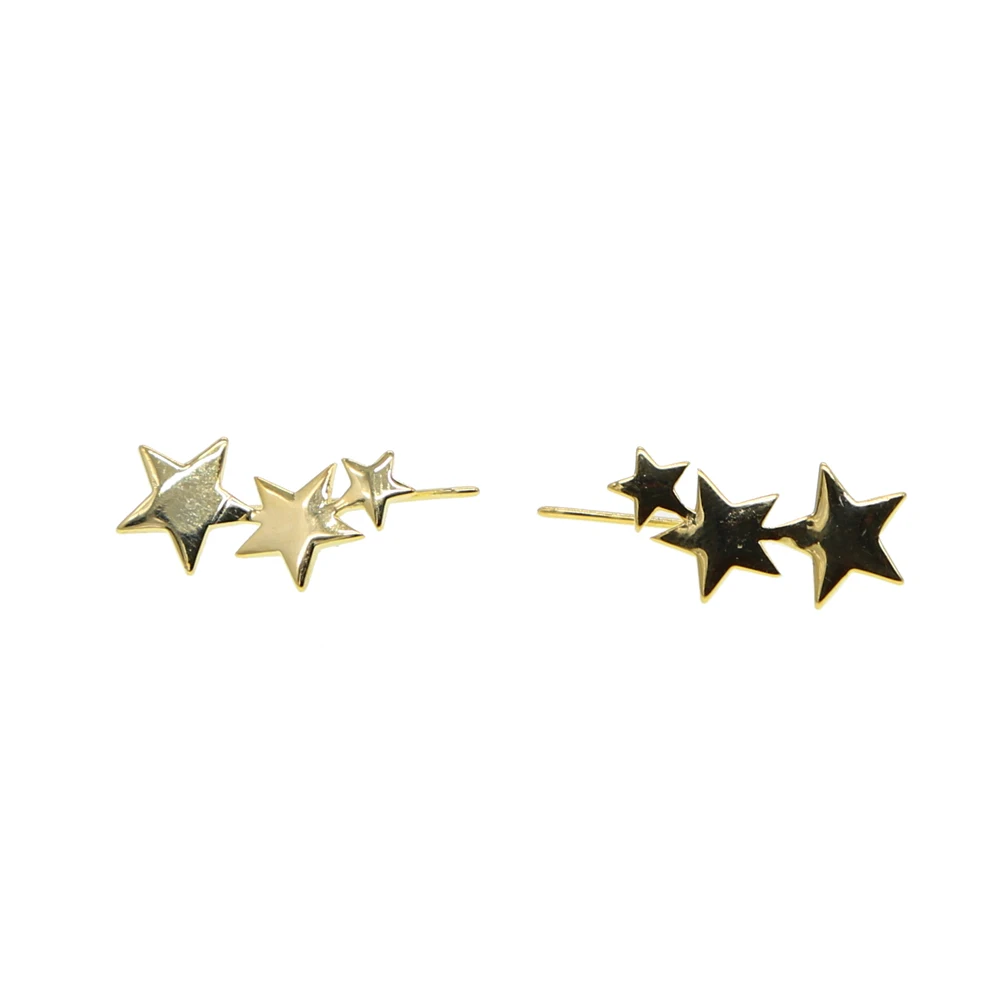Pure 925 Sterling Silver Earrings fashion Star Stud Earring for Women Wedding Party 2018 New Jewelry | Украшения и аксессуары
