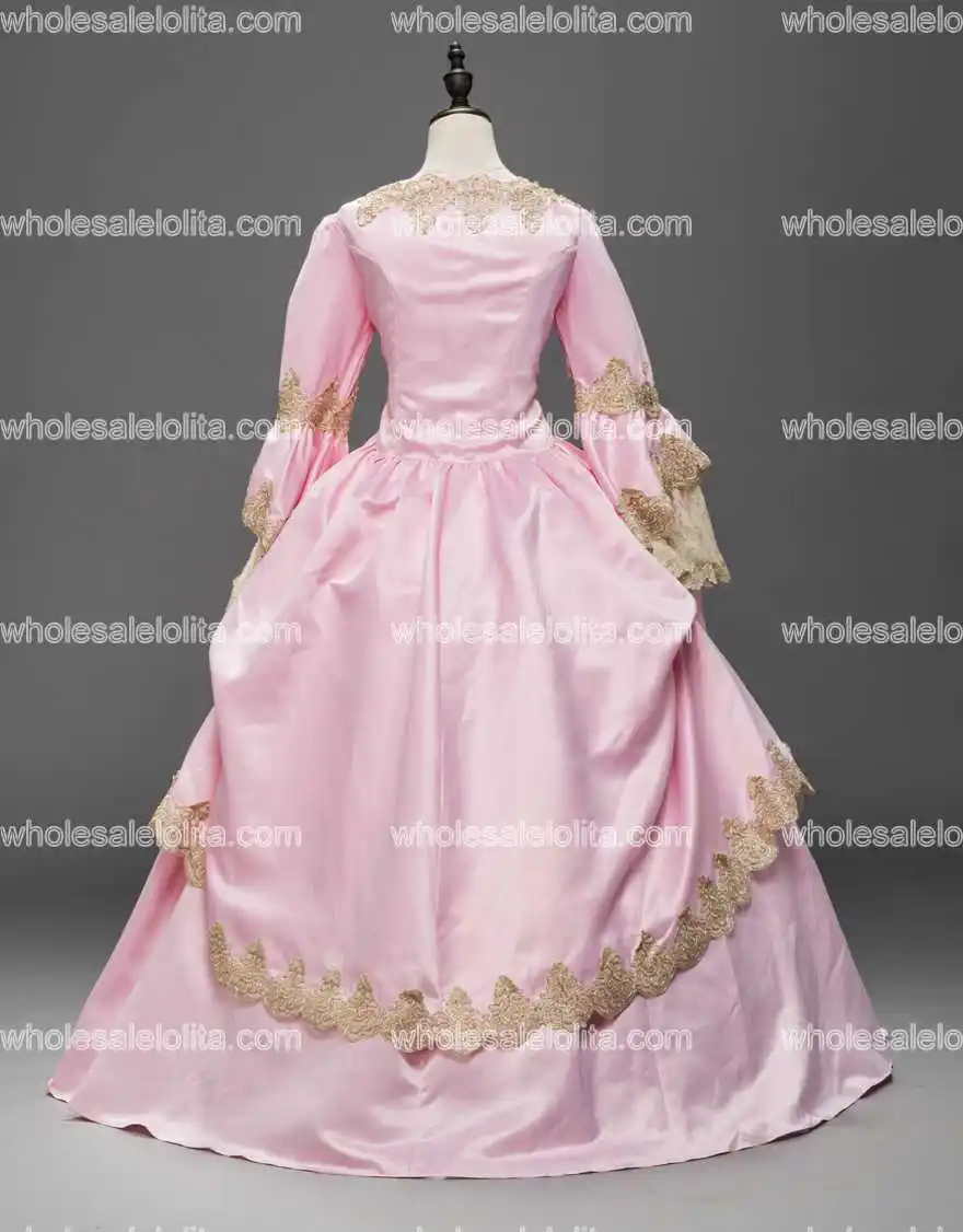 Розовое платье Marie Antoinette Renaissance из парчи бальное костюм для восстановления|costume