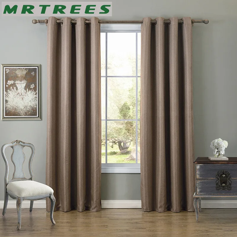 Современные Плотные Шторы для спальни solid linen плотные шторы гостиной Готовые