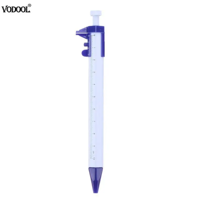 VODOOL Многофункциональные весы линейка Шариковая Ручка-отвертка штангенциркуль уровневая ручка канцелярский школьный офисный принадлежности творческие подарки - Цвет: Синий
