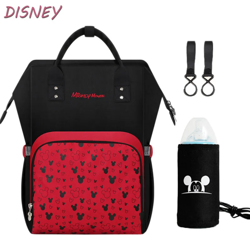 Дисней Микки Маус сумка Детская с изолированной сумкой бутылки и крючками для