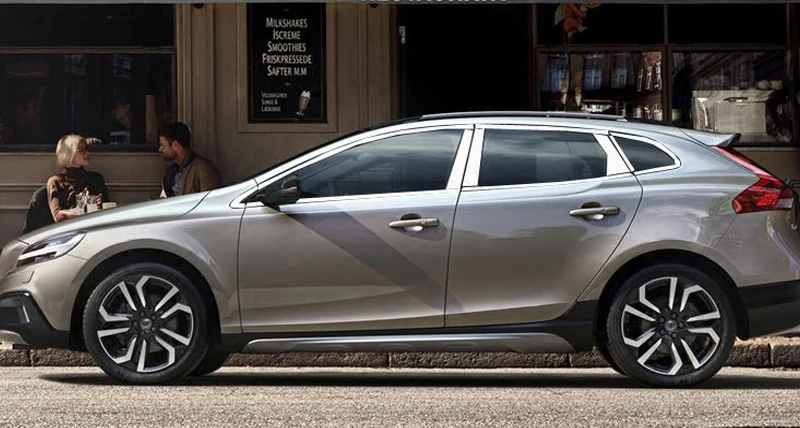 Lsrtw2017 304 нержавеющая сталь окна автомобиля планки для volvo v40 2013 2013 2011