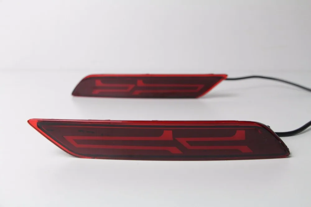 Автомобиль мигает 2 шт светодиодный DRL задний бампер фонарь противотуманная фара